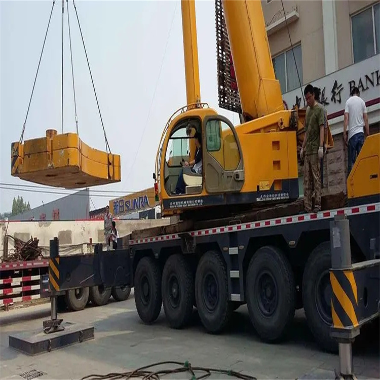 佛子山镇当地吊车出租|机器吊装|75吨|工厂搬迁服务